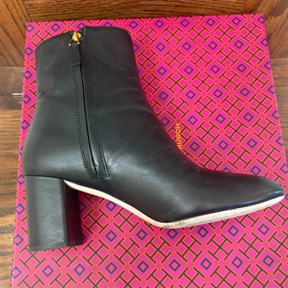 Tory Burch‎ Brookee 70MM Bootie Calf Leather | Color: Perfect Black